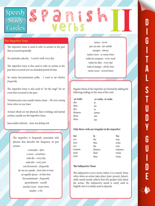 Title details for Spanish Verbs, Volume 2 by Speedy Publishing - Available